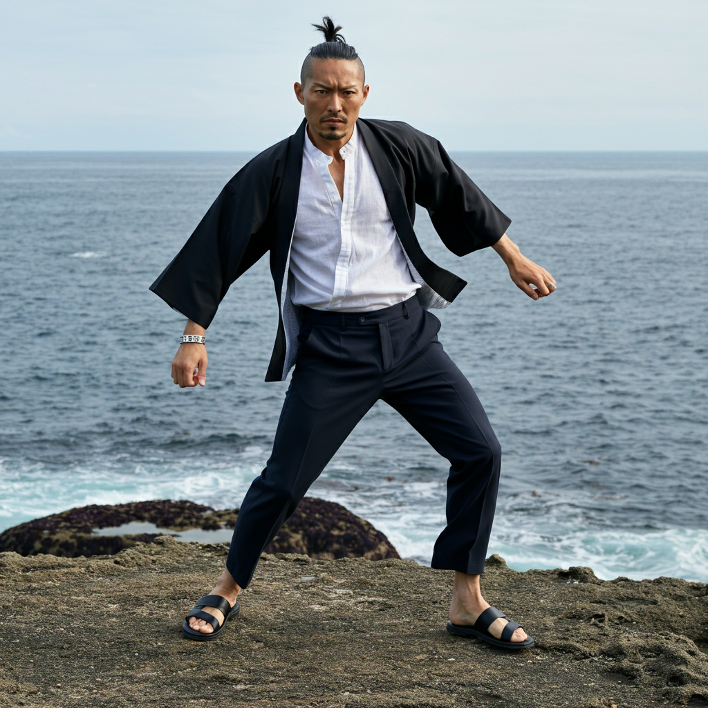 Samurai dramatic portrait