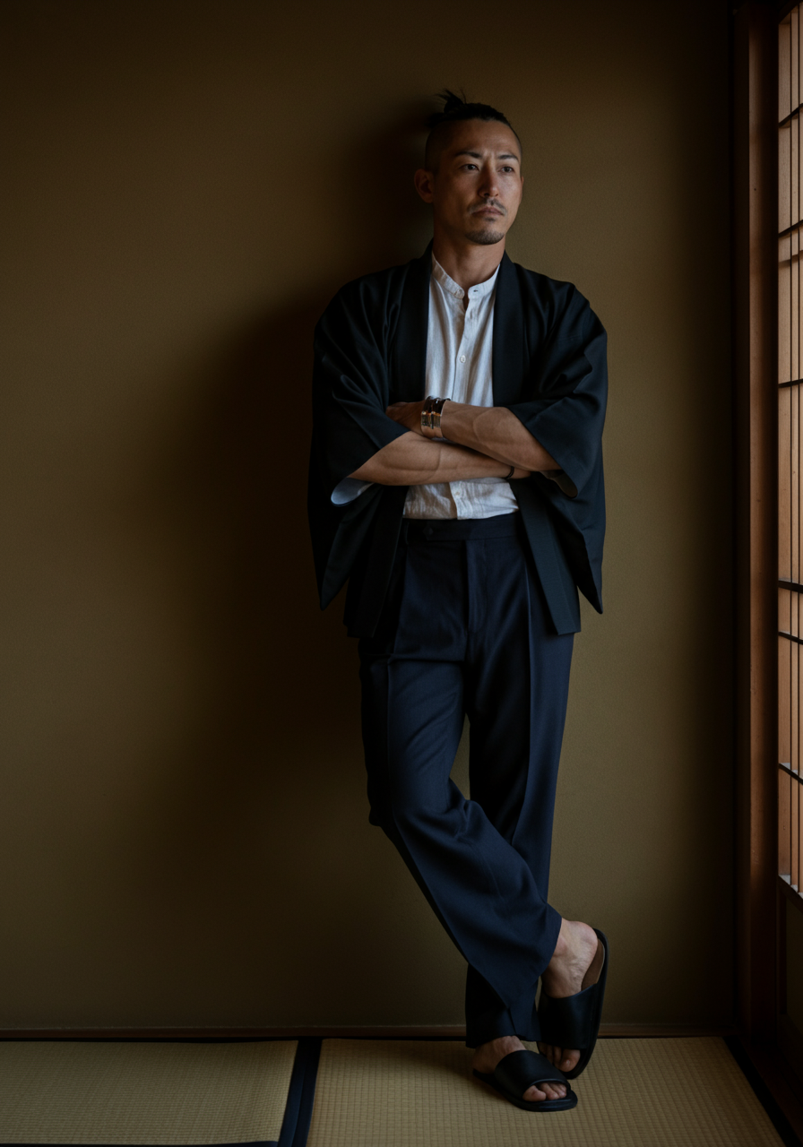 Samurai warrior portrait